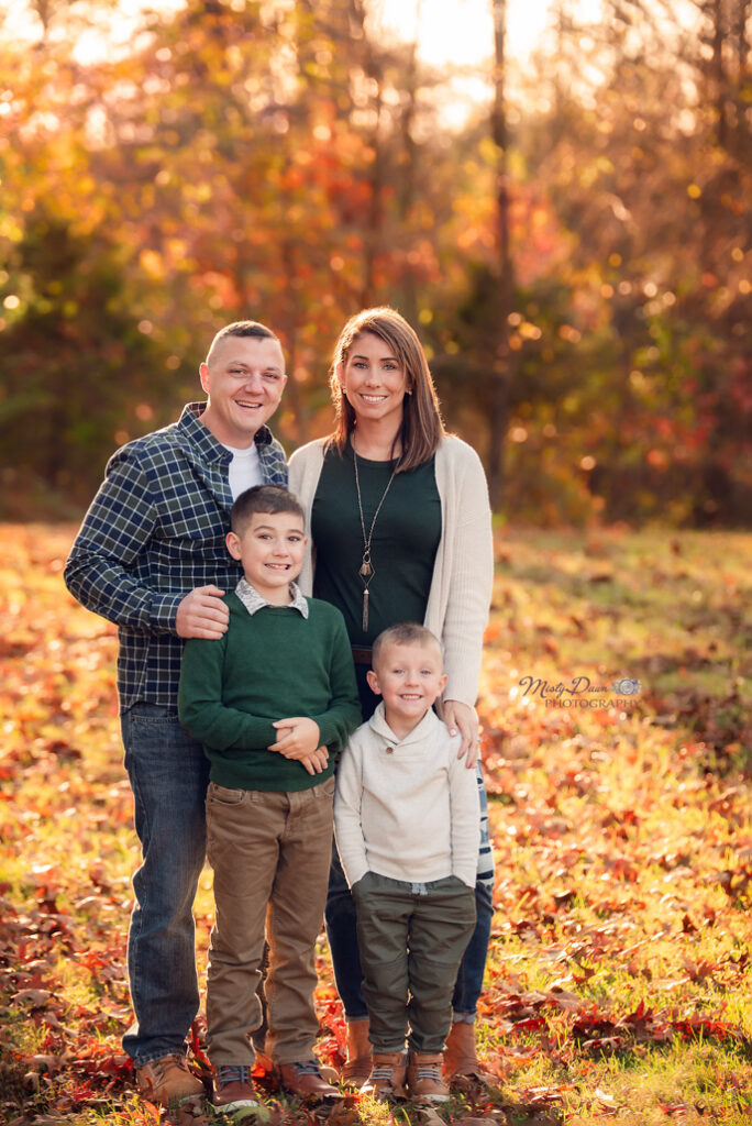 Birmingham fall family portraits with parents and children in burgundy and cream sweaters